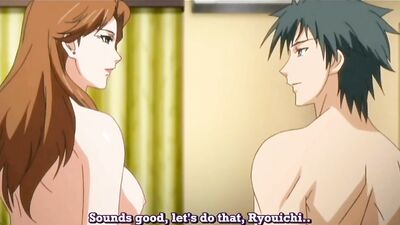 Striking hentai MILFs with big tits and curvy bodies enjoy throbbing dicks