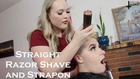 Straight Razor Shave and Strapon