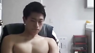 Cute Face Korean Jerks Off on Webcam Again