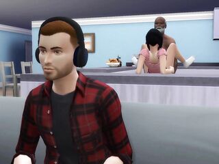 DDSims - Cheating mother I'd like to fuck Gets Impregnated by Homeless Chaps - Sims 4