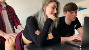 Hardcore Cuckold's girl-next-door to Cumload on her Slutty Face - Eva Elfie