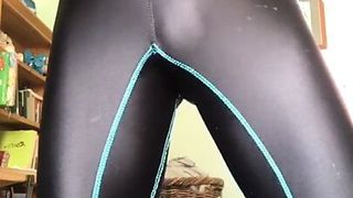 Shiny Nylon spandex leggings