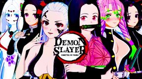 DEMON SLAYER HENTAI COMPILATION (Daki, Nezuko, Shinobu, Mitsuri)