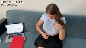 Bella Crystal's Hot Academic Hijack: Essay Writing Turns into Dick&#x1F346;-Tasting Experience