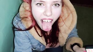 Oral Sex into the entrance to her BF after a walk.