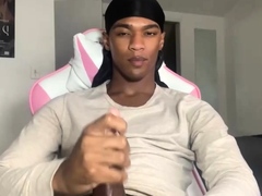 Solo Black Gay Masturbating