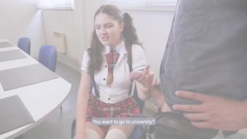 Canela Skin's Sizzling Lesson: Big-Boobed Latina Teaches a Hands-On Class