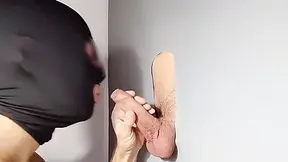 Boy From Vallecas Town In Madrid With Precum Comes To The Gloryhole Excessive Cum In Mouth