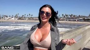 Jasmine Jae is a black haired beauty who likes to fuck guys in a reverse cowgirl position