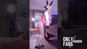Tamamo’s bunny girl crossdresser anal cumshot hentai fuck