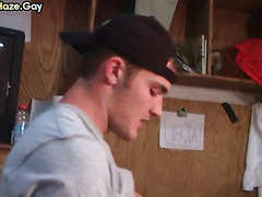 Amateur hazed str8 stud fucked in dormitory for frat