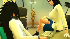 Madara Surprises Pupil Watching Hentai – Sparks Hot Triple Tease Moment