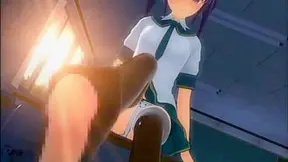 Ultra-Kinky Asian Hentai with cumming hard and squirting!