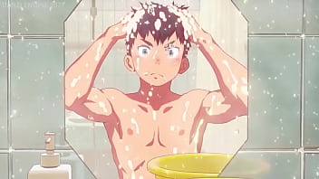 Anime yaoi bara Sauna Gay.  Jovem e com sedu&ccedil_&atilde_o. . . Perfil nejirosa (Twitter e Tik Tok)