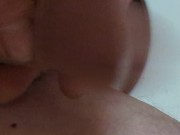 Playing with my soft cock