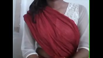 Maheshwari in Red Half Saree