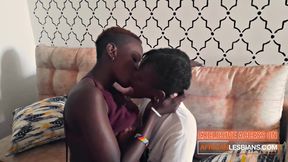 I recorded these BIG TITS EBONY LESBIANS fucking each other senseless in my studio