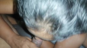 Father in Law's Gigantic Dick Hangs Out Under His Sarom for Step Daughter