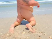 Retired FOOTBALL COACH shows big fat Feet and bull balls and gets naked in key west on vacation