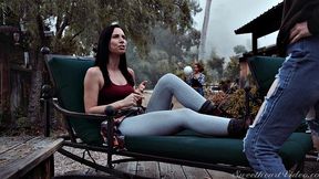 Aidra Fox and Charlotte Stokely go deep in the woods for answers and end up lost in wild, intense sex