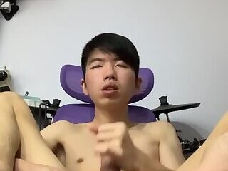 Hairless horny asian twink