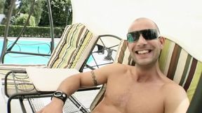 Outdoor scene with the blonde Gina and Mikey - she gets her ass fucked and swallows