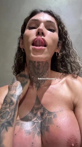 The Wait for Sperm Is Over, Sabrina Prezotte Is Squirting Cum for You to See.