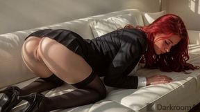 my stepdad fucked me hard as soon as i got home from school... but his cock tastes so good that i gave him a deep blowjob afterward![ai]