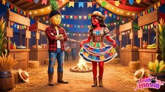 Moranguete at Festa Junina in Anime Animation