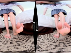 Maitresse Madelines solo foot fetish POV