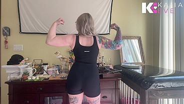 Strong Tattooed Pornstar Muscle Worship & Manhandling