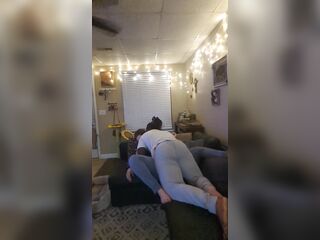 Buff Pair Make A Admirable Amateur Screw