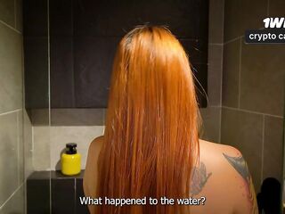 Coarse screwing of my neighbour in the bath after fixing her shower - Danner Mendez & Andrea Castro