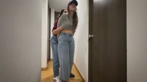 Strange woman dominates me, masturbates me, humiliates me, tribbing me and I have orgasms