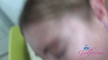 Young brunette babe with nice boobs Zoey Zimmer gets fucked and creampied POV