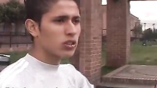 Cute latin skater twink Juan Carlos enjoys wanking his dick