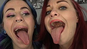 Catherine & Nicole Foxx Battle For Best Tongue On Ginary's Feet (SD 720p WMV)