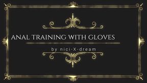 anal training with gloves