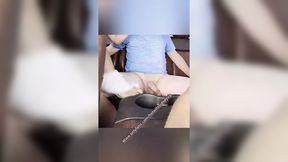 Hotwife bred by giant dong stranger in backseat