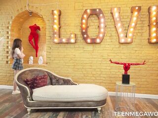 Playful Brunette hair Opens Her Vagina