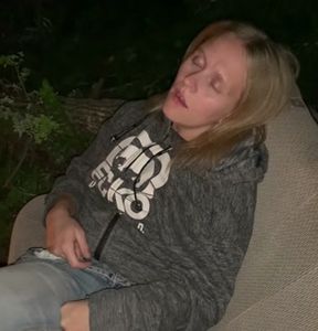 My BF goes to bed early so I start playing with my vib in front of his friends at the campfire prt3