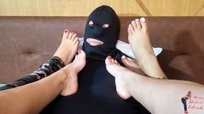 Foot worship, part 1, by Manu, Vibora, Sasha and Slave, FULL HD