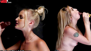 Double Trouble Lexi Lore and Natalia Queen Satisfy Their Appetites