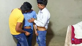 Hot Desi Threesome in Tight Hotel Room – Wild Gay Cock Action Unleashed – 18+