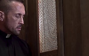 Twink ass rimmed by old priest and bareback fucked hard