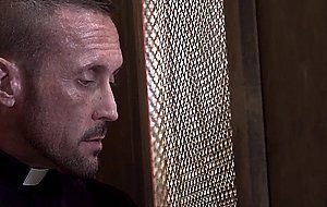 Twink ass rimmed by old priest and bareback fucked hard