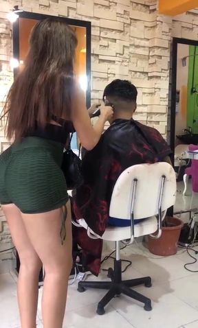 His favorite hairdresser fulfills any of his wishes