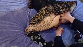 Mistress fucks her sissy with a dildo
