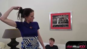 MILF Sofie Marie Double Penetrated By Stepson And His Friend