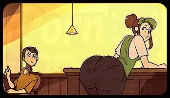 Voluptuous 3D Barista Fantasy | HD Animated Adult Desktop ready